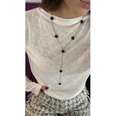 Лонгслив молочно-белый