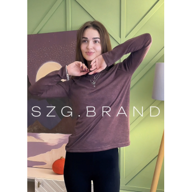 Лонгслив шоколад