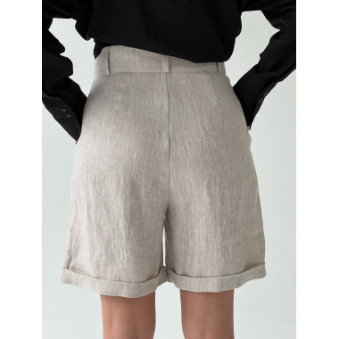 Шорты - бермуды льняные
