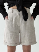 Шорты - бермуды льняные