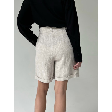 Шорты - бермуды льняные