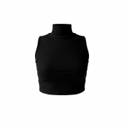 Топ с воротником Black