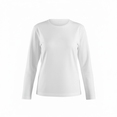 Лонгслив базовый белый