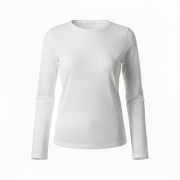 Лонгслив молочно-белый