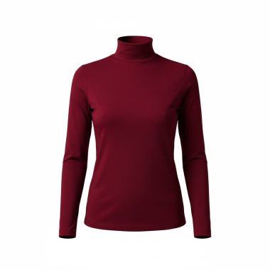 Бадлон, гольф, водолазка из вискозы "Burgundy"