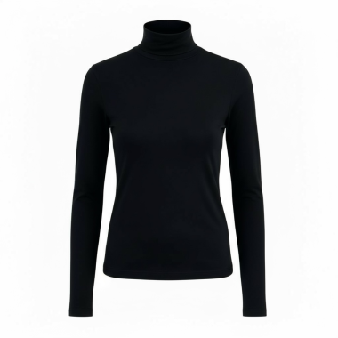 Бадлон, гольф, водолазка из вискозы, черный