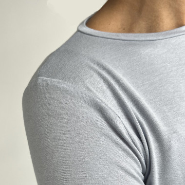 Лонгслив небесно-голубой