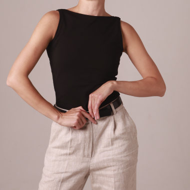 Топ DOUBLE черный